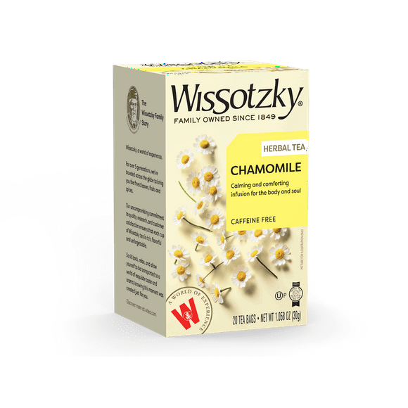 Wissotzky, Herbal Tea, Chamomile Flavored 20pk