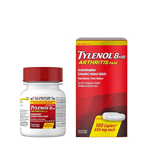 Tylenol 8 Hour Arthritis Pain Tablets with Acetaminophen for Joint Pain, 100 ct Walmart Canada