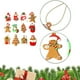 thumbnail image 3 of Adornos de hombre de jengibre compatibles con el árbol de Navidad. Figuras de jengibre de plástico variadas. Adornos compatibles con la decoración colgante del árbol de Navidad., 3 of 5