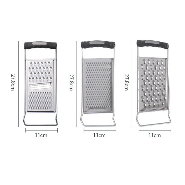 Stainless Steel Cheese Grater & Vegetable Chopper Stainless Steel Vegetable  Slicer For Modern Vegetable Potato Carrot Bent Feet Large Hole 