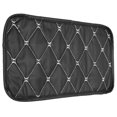 thumbnail image 1 of Armrest Box Mat Armrest Storage Cover Pad Waterproof Dustproof PU Leather Universal Fit with Elastic Band for Car Center Console Protection 11.4x6.7in, 1 of 7