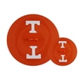 thumbnail image 1 of FANPANs Juego de tapas de silicona para utensilios de cocina, logotipo de los voluntarios de Tennessee de la NCAA, mercancía de la Universidad de Tennessee, 2 tamaños, color naranja, 1 of 3
