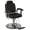Silver, variant on Baasha Premium Black Reclining Salon Chair with Removable Headrest, All-Purpose Hydraulic Barber Chair, Soft PU Leather, 360° Swivel, 135° Recline, Heavy-Duty Steel Frame, 330 lbs Capacity