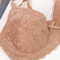 thumbnail image 5 of GEWSEY Sexy Lace Bras for Women Push Up V Neck Wireless Lined Comfort Bralettes Support Comfort Everyday Mesh Seamless Bra (Yellow, 42D), 5 of 8