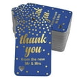 thumbnail image 1 of Inkdotpot ThankYou From The New Wedding Bottle Tag Real Gold Foil Favor Hang Tags Pack Of 50, 1 of 6