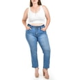 thumbnail image 4 of Jeans recto con strech /Tallas Extras, 3724 (Azul medio) azul 40, 4 of 6