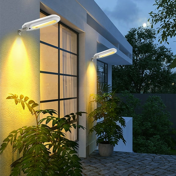 kkbbma under $5 Solar Gutter Lights Outdoor, Super Bright LED Deck Light Waterproof Wall Lamps Dusk to Dawn for Garden Fence Garage Pathway