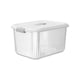 thumbnail image 5 of Caja organizadora de joyas con asa de transporte multifuncional, caja contenedora para artículos diversos Blanco, 5 of 9