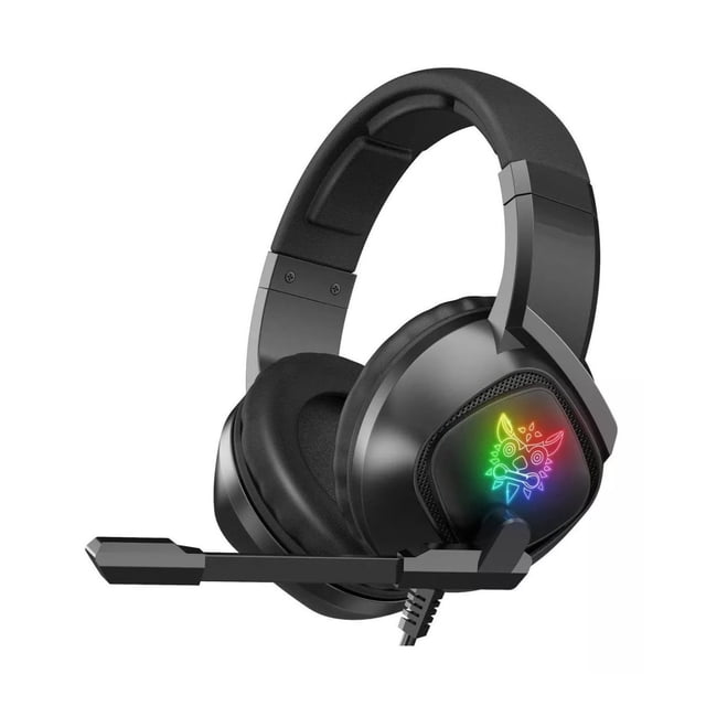 Audífonos Gamer Belug Negro con Luz