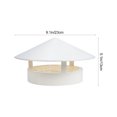 thumbnail image 3 of Troglfold Chimney Cover Round Roof Rain Cap 110-160mm Waterproof Chimney Cover for RV Trailer,9.06"X9.06"X4.72", 3 of 10