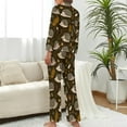 thumbnail image 3 of HPINK-T Cute Hedgehogs Autumn Women's Long-Sleeve Shirt And Full-Length Bottom Pajama Set, 3 of 6