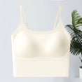 thumbnail image 5 of Blmnix No Underwire Women's Bras Push Up Bra Longline Seamless Bras Bralette White Womens Sports Bras,XL, 5 of 5