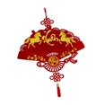 thumbnail image 1 of Decoración de Año Nuevo vietnamita, letrero colgante para la entrada con borla, reutilizable. Estilo F, 1 of 9