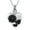 Black, variant on Sunflower Urn Necklaces for Ashes for Women Heart Cremation Keepsake Ash Necklace Human / Pet Ashes Keepsake Memorial Jewelry Gifts