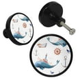 thumbnail image 2 of 4 Pcs Whale Knobs for Kitchen Cabinet Cupboard Dresser Bookcase Drawer Pulls Handles Round Home Decor, 2 of 5