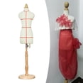 thumbnail image 4 of Goriertaly Mini Form Mannequin with Wooden Base, Adjustable Height, White, 1 Piece, 4 of 6