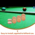 thumbnail image 2 of LOVEVER 20 Pcs Billiard Cue Tip Pool Cue Leather Billiard Tip Billiards Biliards Accessory Replaceable Cue Tips Pool Stick Tips, 2 of 6