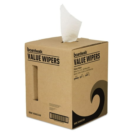 Boardwalk V040CGW Drc Wipers, White, 10 X 12, 200/box