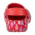 thumbnail image 4 of Sweethearts Conversation Hearts Clogs Girls, Adorable Comfort Stylish Easy Slip On Water Friendly Lightweight (Toddler) Red multi Size: 10, 4 of 5
