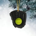 thumbnail image 2 of Dsscvnef Personalized Softball Glove Ornament Softball Custom Name Ornament Softball Glove Flat Ornament Softball Lover Custom Softball Team Gift for Softball Player Softbal Ornament, 2 of 4