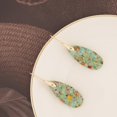 thumbnail image 2 of Pendientes BOBOXZSZD con piedras curativas naturales tipo argolla, 2 of 4