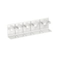 thumbnail image 2 of Kraoden Wall Mounted Cosmetic Organizer for Bathroom, Space Saving Vanity Skin Care Product Shelf, Adjustable Storage Solution, Durable Plastic Toiletry Rack, 2 of 6