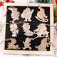 thumbnail image 3 of Colgantes huecos de madera para Navidad, adornos colgantes de Papá Noel, muñeco de nieve, Ángel, decoraciones para árboles de Navidad, regalos, 12 unids/lote por caja, 3 of 4