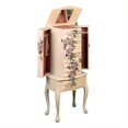 thumbnail image 3 of Bowery Hill 7 Drawer Hand Painted Jewelry Armoire in Beige, 3 of 3