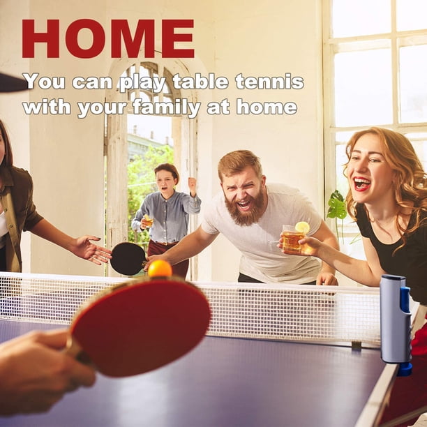 Filet De Ping-Pong Rétractable Et Portable – S'adapte à Toutes Les Tables, Installation Facile