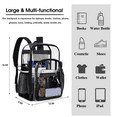 thumbnail image 2 of Storage Pro 2-Pack Clear Backpack for School, Office, Sporting Events, 2 of 5