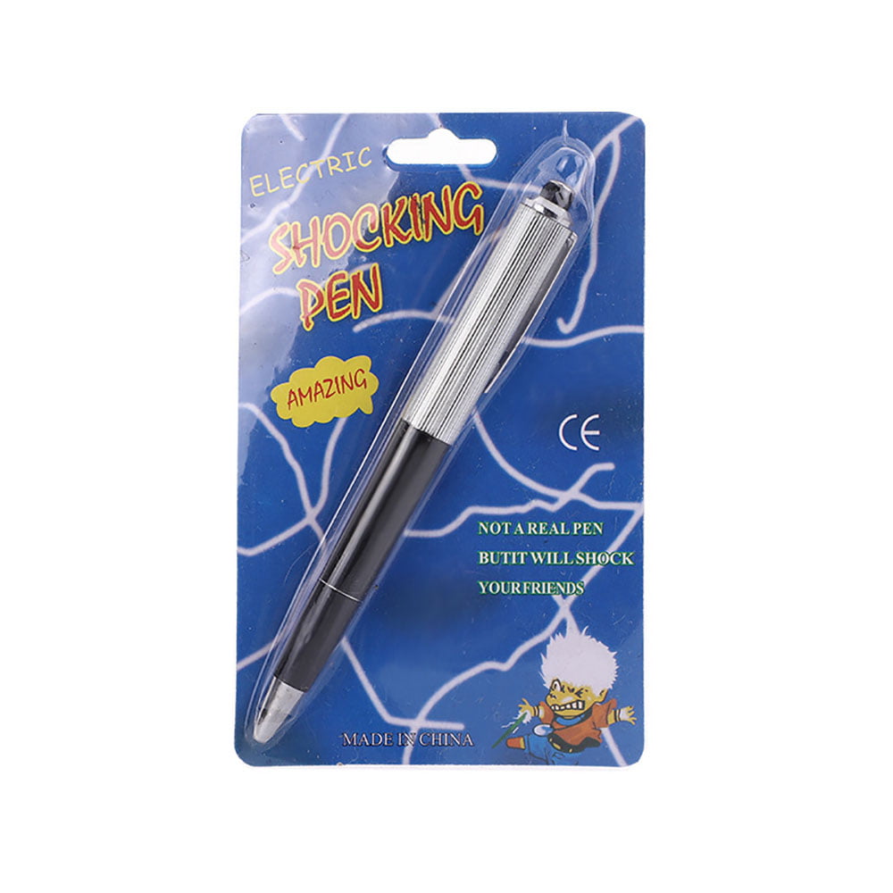 2 Pcs Safe Fun Prank Shock Pens Electric Shock Pen with Battery Fun Prank Joke Trick Toys for Practical Joke Shock Pen Toy Practical Jokes 