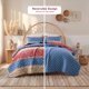 thumbnail image 4 of Regency Heights Juego de Edredón de 3 Piezas, Colcha Ligera Reversible con Fundas de Almohada, Juego de Ropa de Cama Boho Floral Suave para Todas las Estaciones, Rojo, King, 4 of 7