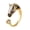 Golden, variant on Finger Ring Horse Head Design Opening Adjustable Women Ring 2026 Year of Horse Ring Jewelry Accessories