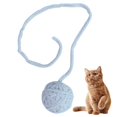 thumbnail image 1 of Cat Toy Ball Wool Interactive Funny Cat Pom Pom Toy Kitten Play Ball with Bell, 1 of 10