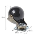 thumbnail image 2 of Juego de 4 ruedas con capuchón, giratorias de 360°, de 2,0 pulgadas de diámetro y de bronce vintage para una movilidad suave, 2 of 5