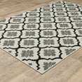 thumbnail image 4 of 2' X 3' Beige Geometric Stain Resistant Indoor Outdoor Area Rug - 6' x 7', 4 of 5