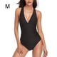 thumbnail image 1 of Advancent Traje de baño de una pieza de poliéster de alta elasticidad y artesanía exquisita para mujer, traje de baño Push Up para nadar Traje de baño Negro METRO, 1 of 6