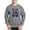 Graphite Gray, variant on - Batty Bear Purple - Crew Neck Sweatshirt