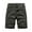 Army Green, variant on Aofany Plus Size Mens Cargo Shorts Casual Fashion Solid Multi-pocket Shorts Button Zipper Work Short Pants