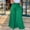 Green Womens Full Length Pants, variant on Olyvenn Women's Fashion Summer Casual Solid Chiffon Pockets Elastic Waist Full Length Long Pants Double Layer Crinkle Wide Leg Pants Trousers Flare Trousers Black 6