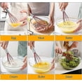 thumbnail image 4 of Licuadora de silicona, licuadora de cable de globo de color resistente de 3 piezas, licuadora de cocina mejorada, mango de acero inoxidable, la mejor herramienta de cocina para chefs, perfecta para, 4 of 5