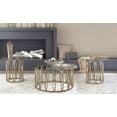 thumbnail image 2 of Monett 3-piece Coffee and End Table Set Chocolate Chrome, 2 of 6