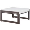 thumbnail image 2 of Hawthorne Collection Outdoor Patio Ottoman in Brown and White, 2 of 3
