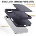 thumbnail image 2 of Allytechgroup Phone Case for Apple iPhone 16 Pro Max, Shockproof iPhone 16 Pro Max Case with Credit Card Slots, Hidden Makeup Mirror Stand Anti-Scratch Protection Hard PC iPhone 16 Pro Max Cover,Black, 2 of 7