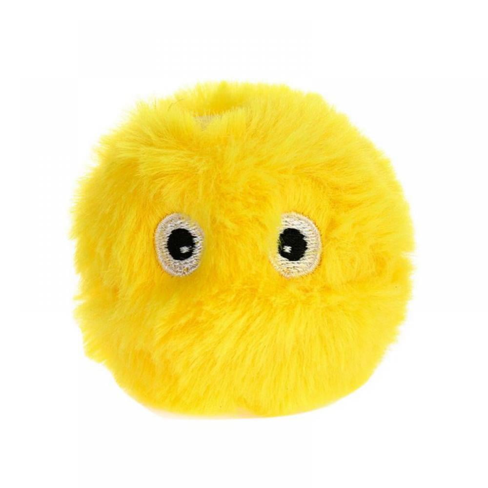 GOODLY Fluffy Plush Cat Ball Toys, Interactive Chirping Balls Cat Kicker Toys, Animal Chirping
