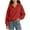 Red, variant on RYRJJ Girls Half Zip Sweatshirt Lightweight Long Sleeve Pullover Top Drop Shoulder Sweatshirts Fall Fashion Clothes for Kids Boys