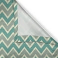 thumbnail image 5 of Ambesonne Chevron Grommet Curtain, Angular Stripes Pattern, 50" x 120", Pale Sage Green Beige, 5 of 6