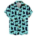 thumbnail image 4 of Funny Black Cat Hawaiian Shirts for Men Casual Vintage Men Hawaiian Shirt for Men Hawaiian Shirts Short Sleeve, 4 of 7