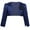Navy Blue, variant on Manyakai Toddler Girls Satin Cardigan Bolero Long Sleeve Shrug Jacket Wedding Party Dress Cover Up Purple 9-10
