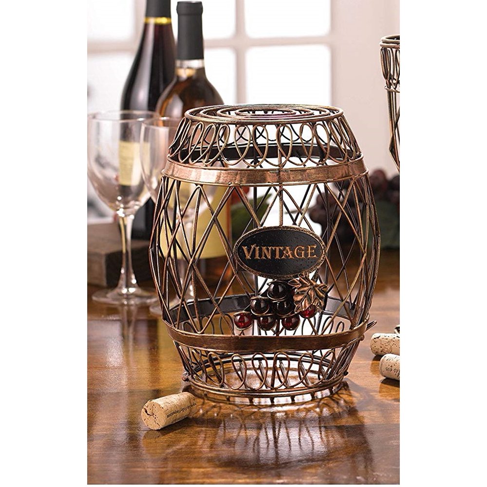 Barrel Wine Cork Keeper Collector By Grasslands Road